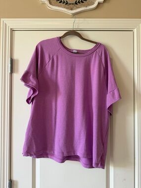 Old Navy Oversized Short Sleeve Tee in Lavender Pink